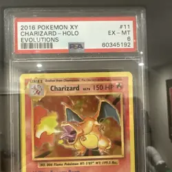 Pokemon TCG Charizard 2016 XY Evolutions Holo 11/108 PSA 6 - Image 3