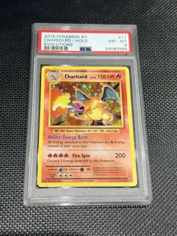 Pokemon Charizard XY Evolutions Holo TCG Card 11/108 PSA 8 - Image 1
