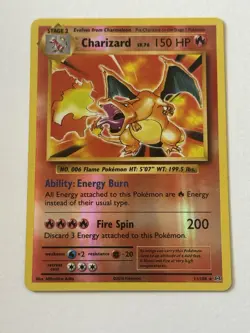 Pokemon TCG Charizard 11/108 Holo Rare Card XY Evolutions - Image 1
