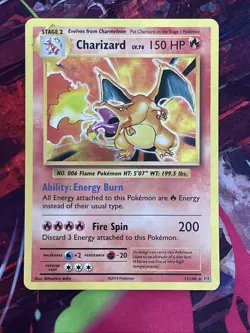 Pokemon TCG Charizard 11/108 Holo Rare Card XY Evolutions NM/LP - Image 5