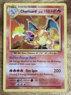 Pokemon TCG Charizard 11/108 Holo Rare Card XY Evolutions - Image 1