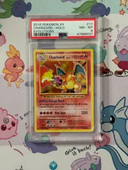 Pokemon TCG - PSA 8 Charizard 11/108 - XY Evolutions 2016 Holo - Image 1