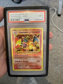 Pokemon TCG Evolutions XY Charizard Holo Card 11/108 PSA 9 - Image 1
