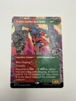 Scarlet Spider, Ben Reilly - Borderless - Marvel's Spider-Man - NM MTG IN Hand - Image 2