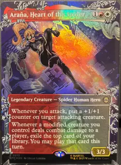 MTG Marvel Spectacular Arana, Heart of the Spider Borderless Foil (Rare) - Image 1