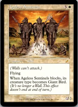 Ageless Sentinels [Scourge] Rare Magic MTG Never Played NP 2003 1/143 - Image 3