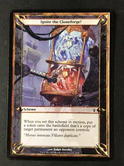 MTG Archenemy #19 Ignite the Cloneforge! (Oversize) 3.5x5" HP - Image 1