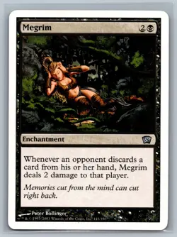 Magic The Gathering 8th Edition Megrim #143/350 MTG TCG CCG Eighth 8ED - Image 1