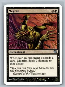 Magic The Gathering 9th Edition Megrim #144/350 MTG TCG CCG Ninth - Image 1