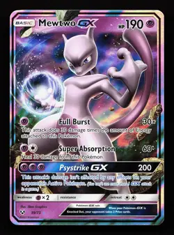 Mewtwo GX 39/73 GX Rare Shining Legends Pokemon Card - Image 1