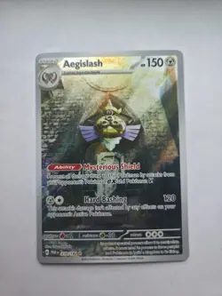Aegislash 210/182 Sv04: Paradox Rift Holo Illustration Rare Card - Image 1