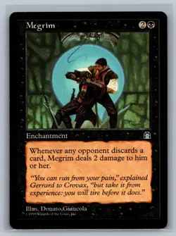 Magic The Gathering Stronghold Megrim MTG TCG CCG - Image 1