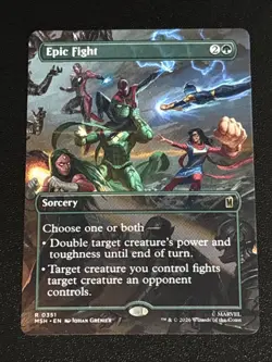 MTG Marvel Super Heroes Epic Fight Borderless 0351 Rare - Image 1