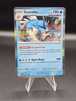 Gyarados 130/165 Rare Scarlet and Violet 151 Eng Pokemon TCG Holo NM - Image 1