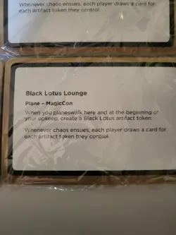 MagicCon chicago 2025 Planechase Deck Black Lotus VIP Exclusive NEW SEALED - Image 2