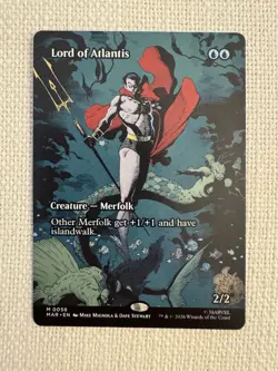 Lord of Atlantis (Borderless) M0056 Magic: The Gathering Marvel Universe NM - Image 1