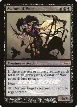 Avatar of Woe - Foil Promo Pro Tour Promos LP MTG - Image 1