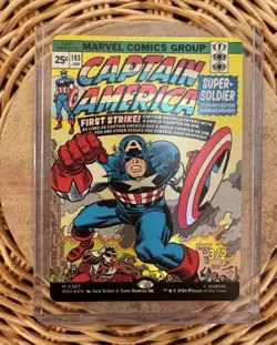 MTG Marvel Captain America, Super-Soldier Foil (borderless) comic book MSH 0387 - Image 1