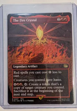 The Fire Crystal Borderless (NM Non-Foil) FIN-0337 Rare MTG - Image 1