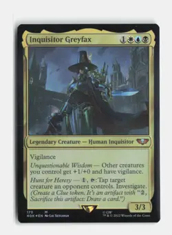 Inquisitor Greyfax 173 Foil Universes Beyond: Warhammer 40,000 MTG LP - Image 1