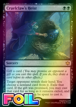 x1 Cruelclaw's Heist BLB Bloomburrow MTG 88 FOIL RARE M/NM 1x - Image 1