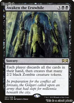 Awaken the Erstwhile [RNA - 61] Ravnica Allegiance - Image 1