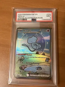 Pokemon Mew EX Paldean Fates Special Illustration Bubble Mew PSA 9 232/091 #2 - Image 1