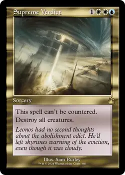 Supreme Verdict - Retro Frame (RVR) Ravnica Remastered - NM - Image 1