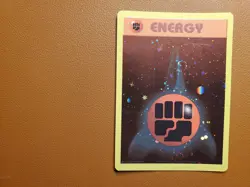 Fighting Energy WotC 2002 League PROMO Pokemon Card Swirl Holo LP/NM - Image 1