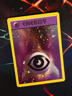 LP Pokemon PSYCHIC ENERGY Card 2002 ENERGIZE League PROMO Reverse Holo 2-SWIRL#2 - Image 1