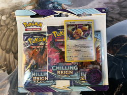 Pokemon "Chilling Reign" Sealed Booster 3-Pack X1 - Image 1