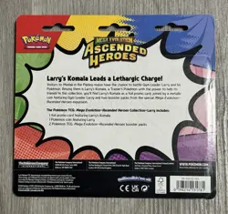 Pokemon Mega Evolution Ascended Heroes 2 Pack Blister Larry's Komala New Sealed - Image 2