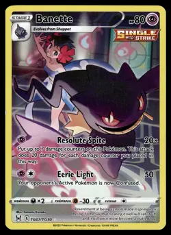 Banette TG07/TG30 SWSH11: Lost Origin Trainer Gallery Pokemon - Image 1