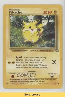 Pikachu Pokemon Jungle #60 1999 READ 0e3 - Image 1