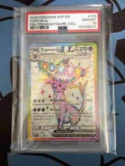 2025 POKEMON SVP EN-SV BLACK STAR PROMO #175 ESPEON EX PSA 10 - Image 2