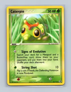 Caterpie 56/56 Common FireRed & LeafGreen Lightly Played - Image 1