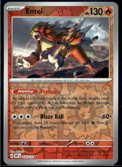 Entei - 030/197 - Reverse Holo - Pokemon - Image 1