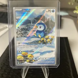 Pokemon TCG Piplup 98/94 Illustration Rare Phantasmal Flames - Image 1