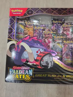 Pokemon Paldean Fates Great Tusk Ex & Iron Treads Ex Premium Collection - Image 2