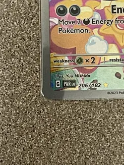 Pokemon TCG Morpeko 206/182 SV04 Paradox Rift Illustration Rare Holo NM - Image 3