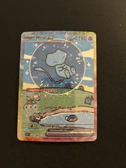 Bubble mew EX Pokemon Card Display Art Card - Image 1