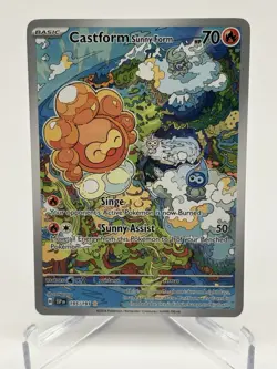 Castform 195/191 Pokemon TCG Sv08: Surging Sparks Holo - Image 1
