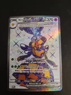 Vespiquen ex - 212/197 - Full Art Secret Rare Obsidian Flames Pokemon NM - Image 1