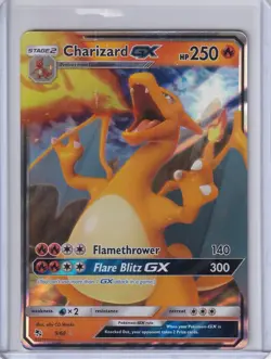 Charizard GX 9/68 Hidden Fates Ultra Rare Pokemon Card - Image 1