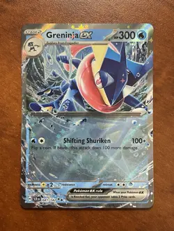 Greninja ex-Sv07 Stellar Crown-041/142-Holo Double Rare-NM - Image 1