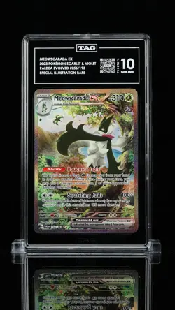 Pokemon Scarlet & Violet Meowscarada ex TAG 10 #256/193 - Image 1