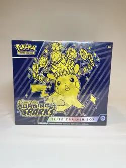 Surging Sparks Elite Trainer Box Pokemon New Factory Sealed Clean Wrap - Image 1
