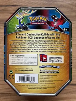 Pokemon TCG Collector's Tin Darkrai 2012, Lugia 2013, Xerneas Yveltal 2014 Empty - Image 3