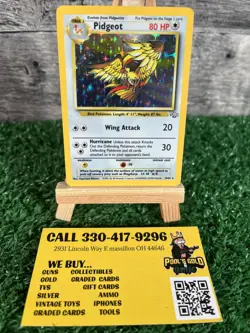 Pokemon Pidgeot 1st Edition Holo Rare 8/64 Jungle 1999 (Light Play) Ships Free - Image 1