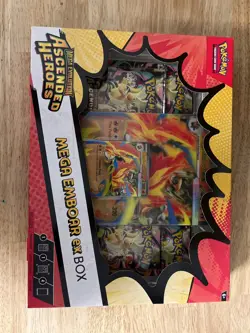 Pokemon TCG Mega Emboar ex Box Ascended Heroes Sealed NEW - Image 1